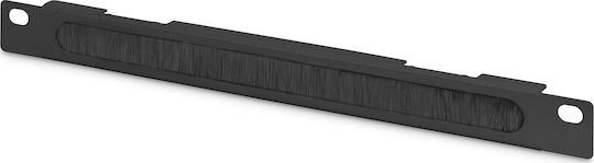 Digitus Πάνελ Βούρτσας για Rack 10" Μαύρο DN-10-ORG-1-2U-B