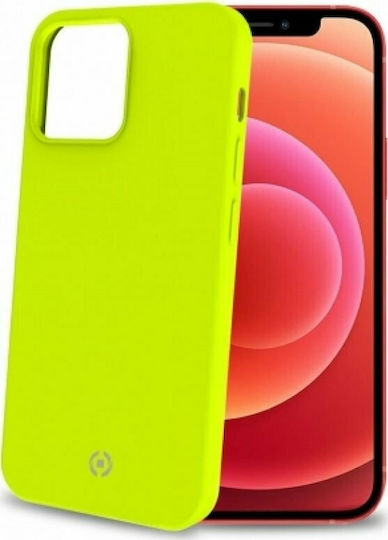 Celly Cromo Back Cover Σιλικόνης Κίτρινο (iPhone 13 Pro) CROMO1008YLF