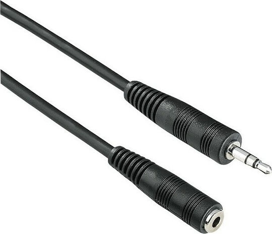 Goobay Καλώδιο 3.5mm male - 3.5mm female Μαύρο 5m (50090)