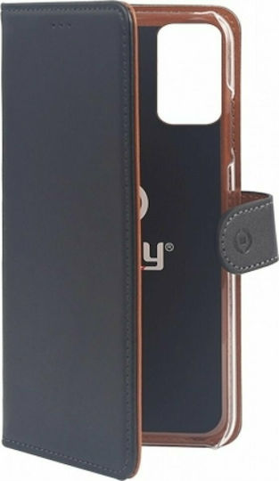 Celly Wally Book Δερματίνης Μαύρο (iPhone 13 mini) WALLY1006