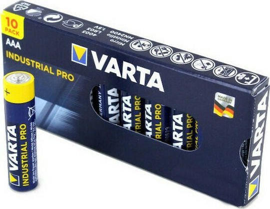 Varta Industrial Αλκαλικές Μπαταρίες AAA 1.5V 10τμχ VIMN4003_10