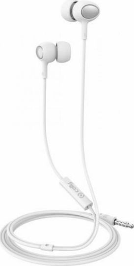 Celly UP500 In-ear Handsfree με Βύσμα 3.5mm Λευκό
