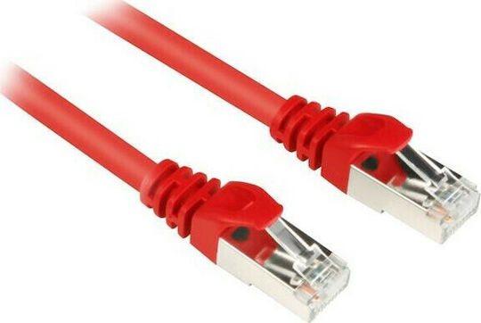 Sharkoon S/FTP Cat.6 Καλώδιο Δικτύου Ethernet 0.5m Κόκκινο (4044951014903)