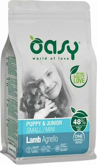 Oasy World Of Love 2.5kg Ξηρά Τροφή για Κουτάβια Μικρόσωμων Φυλών με Αρνί