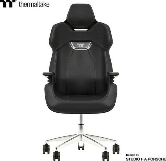 Thermaltake Argent E700 Δερμάτινη Καρέκλα Gaming με Ρυθμιζόμενα Μπράτσα Μαύρη