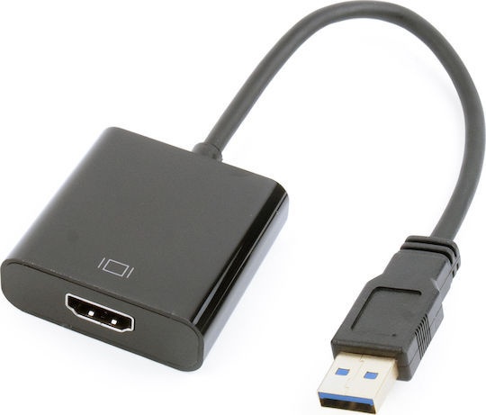 Cablexpert Μετατροπέας USB-A male σε HDMI female 1τμχ A-USB3-HDMI-02