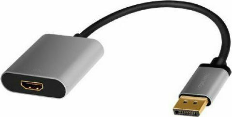 LogiLink Μετατροπέας DisplayPort male σε HDMI female Γκρι (CDA0108)
