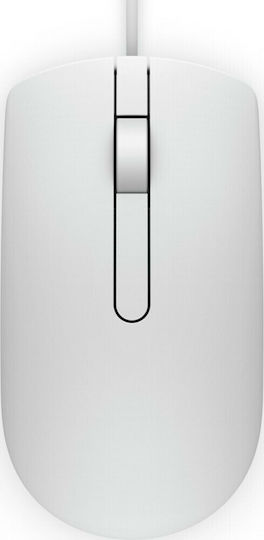 Dell MS116 Ενσύρματο Ποντίκι Λευκό