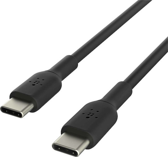Belkin USB 2.0 Cable USB-C male - USB-C 60W Μαύρο 2m (CAB003bt2MBK)