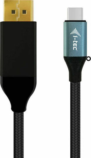 i-tec Braided USB 3.1 Cable USB-C male - DisplayPort Μπλε 1.5m (C31CBLDP60HZ)