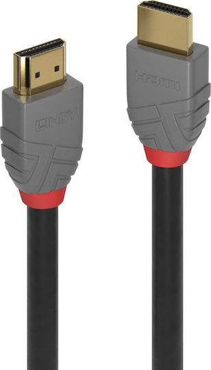 Lindy Anthra Line HDMI 1.4 Cable HDMI male - HDMI male 2m Μαύρο 36953