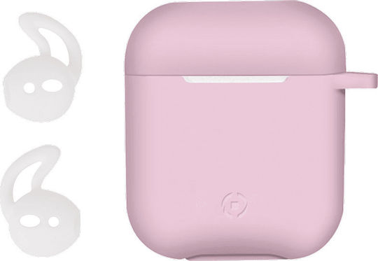 Celly AirCase Θήκη Σιλικόνης σε Ροζ χρώμα για Apple AirPods