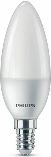 Philips Λάμπα LED 7W 114mm για Ντουί E14 Θερμό Λευκό 806lm 929002978655