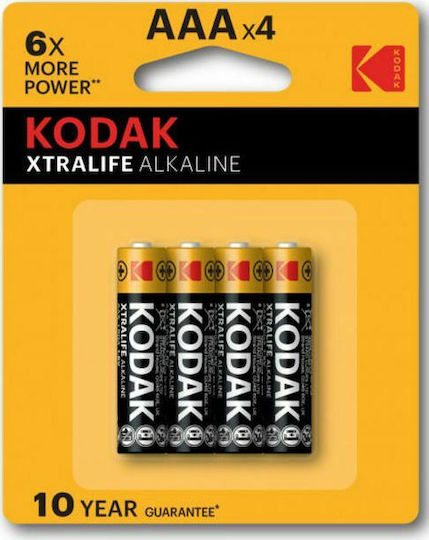 Kodak Xtralife Αλκαλικές Μπαταρίες AAA 1.5V 4τμχ MN2400