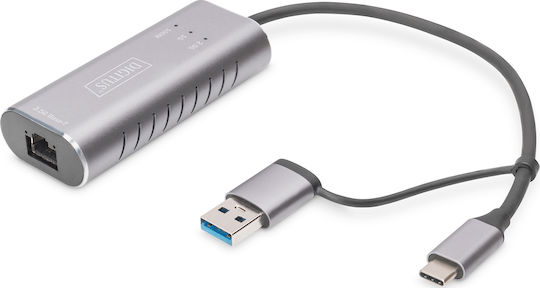 Digitus DN-3028 USB-C Αντάπτορας Δικτύου για Ενσύρματη σύνδεση Gigabit Ethernet