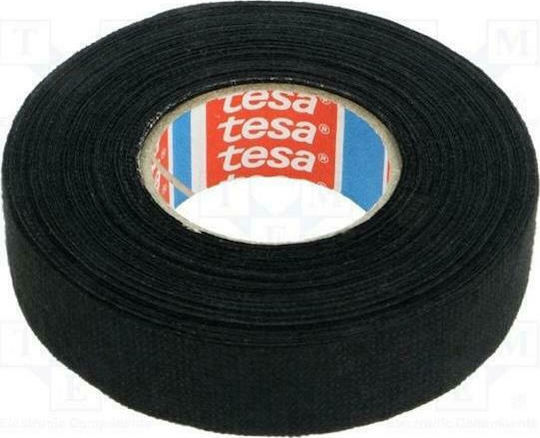 Tesa Professional Αυτοκόλλητη Υφασμάτινη Ταινία Μαύρη 15mx19mm 51608-00088-00