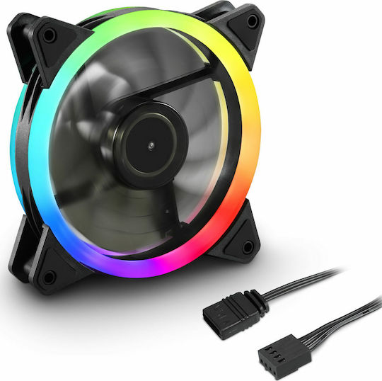 Sharkoon SHARK Blades PWM Case Fan 120mm με RGB Φωτισμό και Σύνδεση 3-Pin / 4-Pin