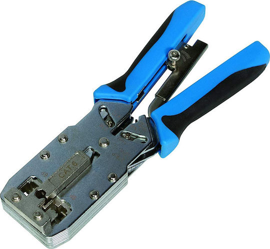 LogiLink C6 Πρέσα Ακροδεκτών Δικτύου RJ12, RJ11, RJ45 με Απογυμνωτή (Μήκος 180mm) WZ0035