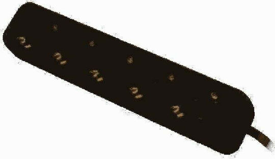 Lanberg Πολύπριζο 5 Θέσεων με Καλώδιο 1.5m Γαλλίας (Type E) PS0-05F-0150-BK