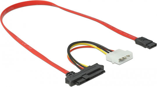 DeLock SAS - 7-Pin SATA III Cable 50cm Κόκκινο (82219)
