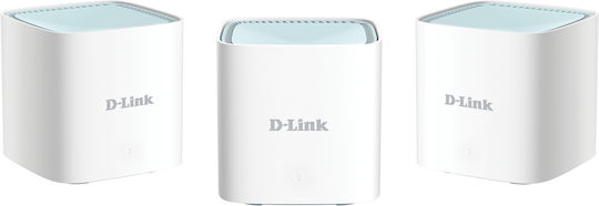 D-Link EAGLE PRO AI M15 WiFi Mesh Network Access Point Wi‑Fi 6 Dual Band (2.4 & 5GHz) σε Τριπλό Kit