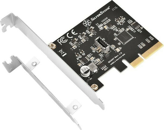Silverstone ECU07 SuperSpeed USB 20Gbps / internal USB-C Key-A 3.2 Gen 2x2 PCIe expansion card (SST-ECU07)