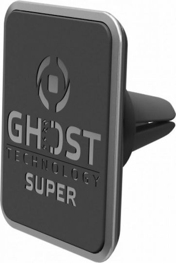 Celly Βάση Κινητού Αυτοκινήτου Ghost Μαύρη με Μαγνήτη GHOSTSUPERVENT