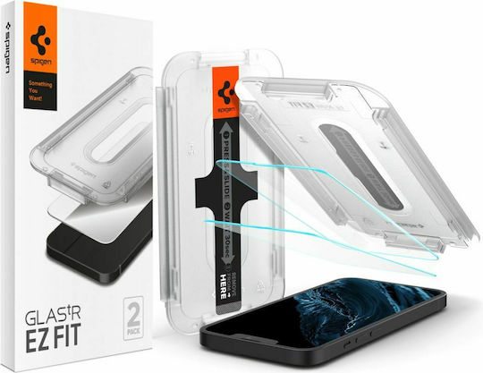 Spigen Tr Ez Fit 2 Pack Transparency Iphone 14/iphone 13 Pro Iphone 13 Agl03385