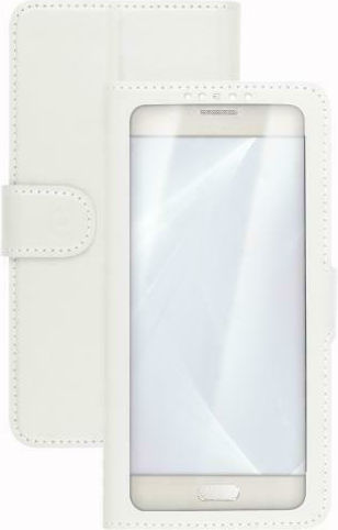 Celly Unica View XXL Book Case έως 5.5" Λευκό