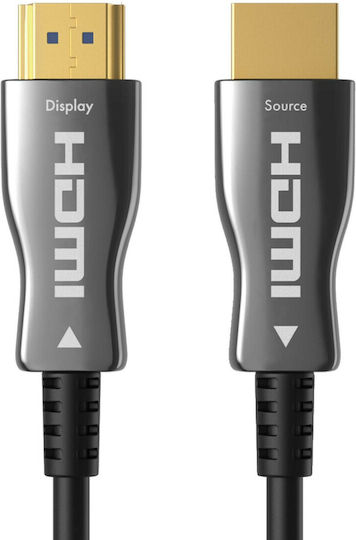 Claroc HDMI 2.0 Cable HDMI male - HDMI male 15m Μαύρο (FEN-HDMI-20-15M)
