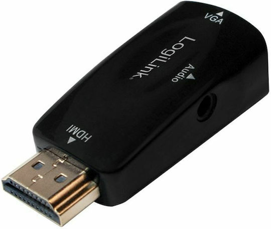 LogiLink Μετατροπέας HDMI male σε 3.5mm / VGA female 1τμχ CV0107