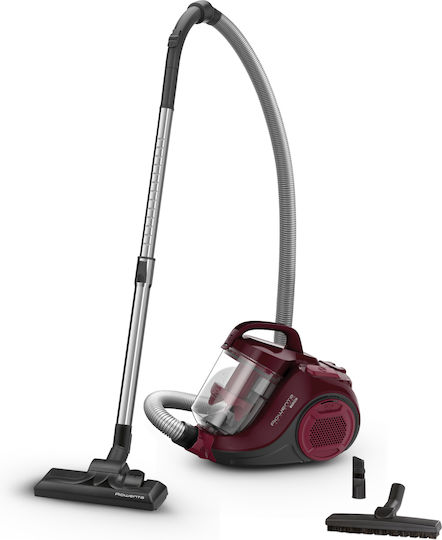 Rowenta Compact Power Cyclonic Ηλεκτρική Σκούπα 750W με Κάδο 1.2lt Κόκκινη