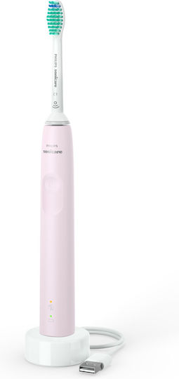 Philips Sonicare 3100 Ηλεκτρική Οδοντόβουρτσα με Χρονομετρητή και Αισθητήρα Πίεσης Sugar Rose