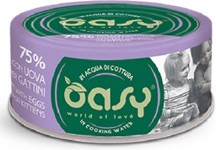 Oasy World Of Love Kitten Υγρή Τροφή για Ανήλικες Γάτες σε Κονσέρβα με Κοτόπουλο χωρίς Σιτηρά & Γλουτένη 70gr OA-600