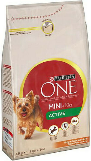 Purina One 0.8kg Ξηρά Τροφή Σκύλων Μικρόσωμων Φυλών με Κοτόπουλο, Πουλερικά, Σιτάρι, Ρύζι, Καλαμπόκι και Ψάρια