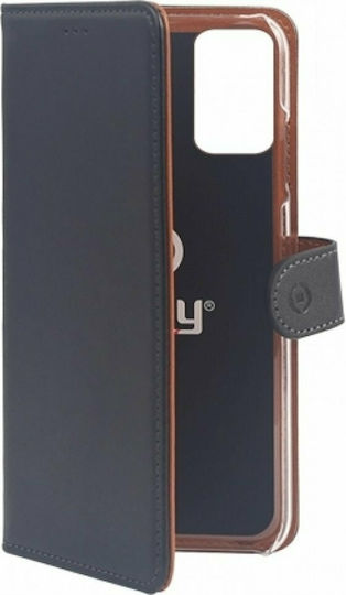 Celly Wally Wallet Δερματίνης Μαύρο (Galaxy A73) WALLY997