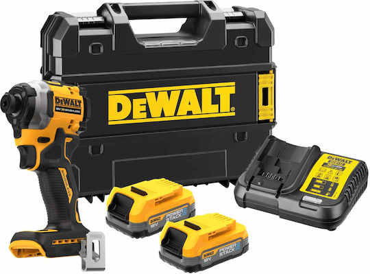 Dewalt Παλμικό Κατσαβίδι Μπαταρίας Brushless 18V 2x1.7Ah DCF850E2T