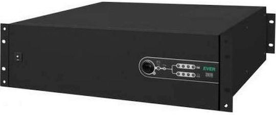 Ever Sinline 2000 19" 3U UPS Line-Interactive 2000VA 1300W με 6 IEC Πρίζες