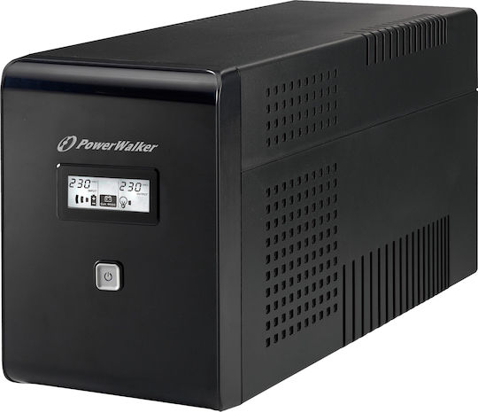 Powerwalker VI 2000 LCD UPS Line-Interactive 2000VA 1200W με 4 Πρίζες