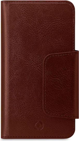 Celly Duomo Book Case έως 5.8" Καφέ