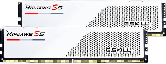 G.Skill Ripjaws S5 DDR5 64GB RAM με 2x32GB Modules και Ταχύτητα 5600 για Desktop F5-5600J3636D32GX2-RS5W
