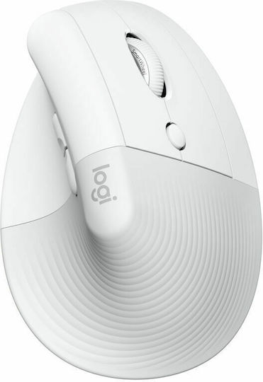 Logitech Lift for Business Ασύρματο Εργονομικό Bluetooth Vertical Ποντίκι Off-White