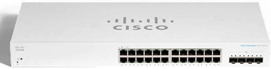 Cisco CBS220-24T-4X Managed L2 Switch με 24 Θύρες Gigabit (1Gbps) Ethernet και 4 SFP Θύρες