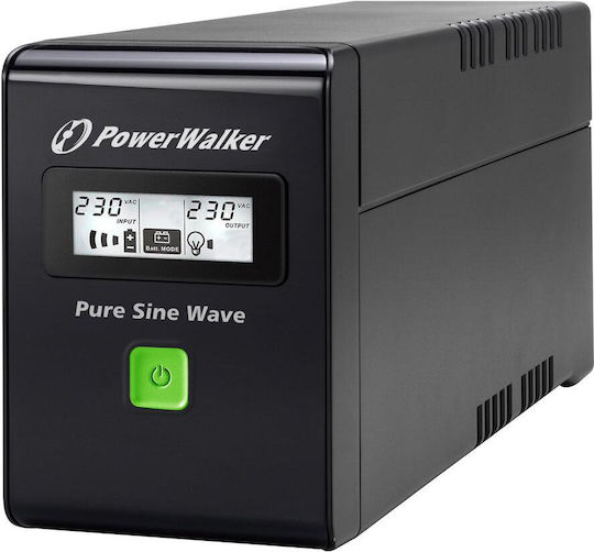 Powerwalker VI 800 SW FR UPS Line-Interactive 800VA 480W με 2 IEC Πρίζες
