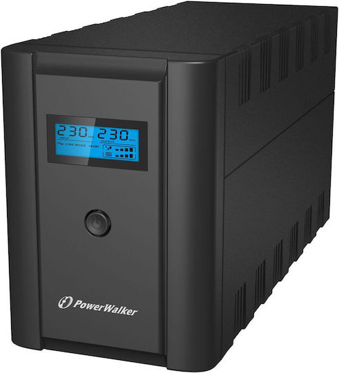 Powerwalker VI 1200 LCD/FR Mini UPS Line-Interactive 1200VA 600W με 2 IEC Πρίζες