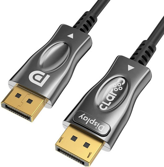 Claroc Cable DisplayPort male - DisplayPort male 10m Μαύρο (CLAROC-DP-14-10M)