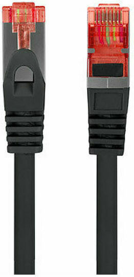 Lanberg F/UTP Cat.6 Καλώδιο Δικτύου Ethernet 1m Μαύρο 1τμχ PCF6-10CU-0100-BK