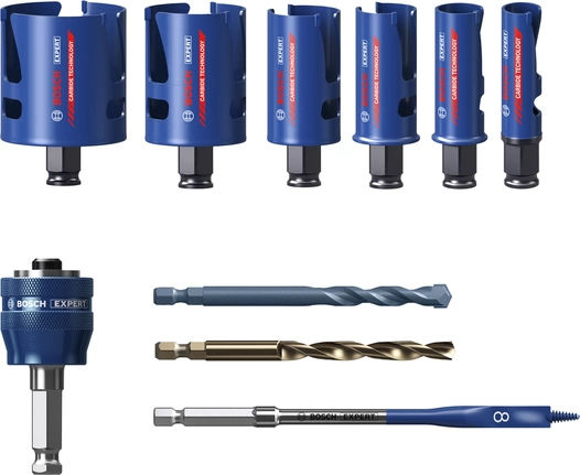 Bosch Σετ Ποτηροπρίονα με Διάμετρο από 20mm έως 64mm για Ξύλο και Μέταλλο 2608900490
