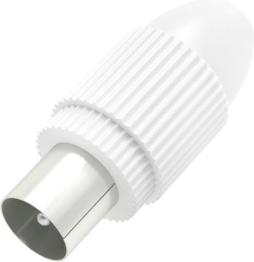 HAMA Βύσμα Coaxial male Λευκό 00205213