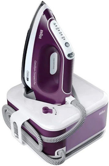 Braun CareStyle Compact Pro IS2577VI Σύστημα Σιδερώματος Πίεσης 6.5bar με Δοχείο 1.5lt